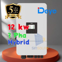 Biến tần Hybrid DEYE 12kW 3 pha, model SUN-12K-SG05LP3-EU-SM2