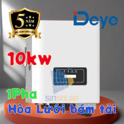 Inverter Deye hoà lưới 1 pha, 10 kW, 2 MMPT, đã bao gồm wifi và CT. Mã: SUN-10K-G
