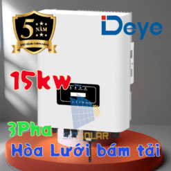 Inverter Deye hoà lưới 3 pha, 15 kW, 2 MMPT, đã bao gồm wifi. Mã: SUN-15K-G05