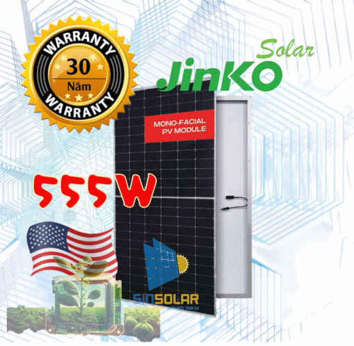 Pin Jinko 555W tấm pin Jinko Tiger Pro 555W chính hãng (New)