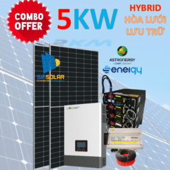 COMBO 5KW ĐIỆN MẶT TRỜI CÓ LƯU TRỮ
