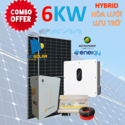 COMBO 6KW ĐIỆN MẶT TRỜI CÓ LƯU TRỮ