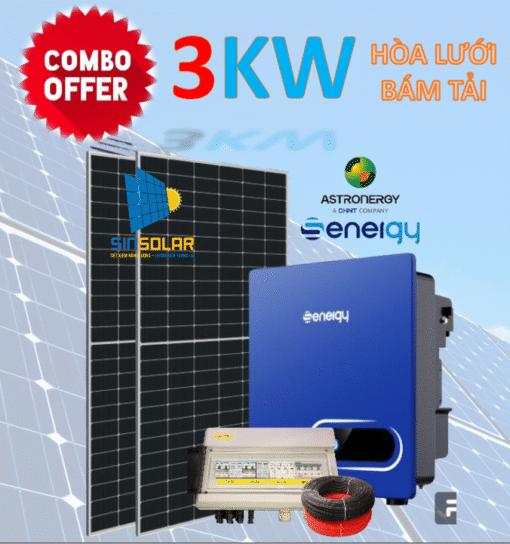 Combo hệ thống hòa lưới 3kw
