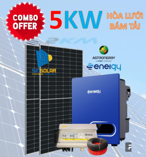 COMBO 5KW HÒA LƯỚI