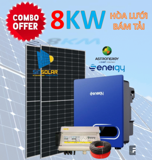 COMBO 8KW HÒA LƯỚI
