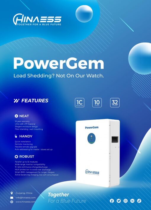 Pin lưu trữ cao cấp HinaESS Hina PowerGem - Ảnh 2