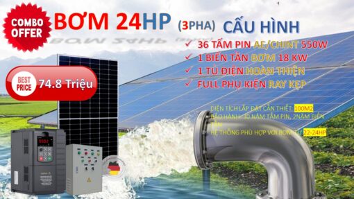 Biến tần bơm năng lượng mặt trời 18kW- 24HP 380V 3 pha PHAETON - Ảnh 5