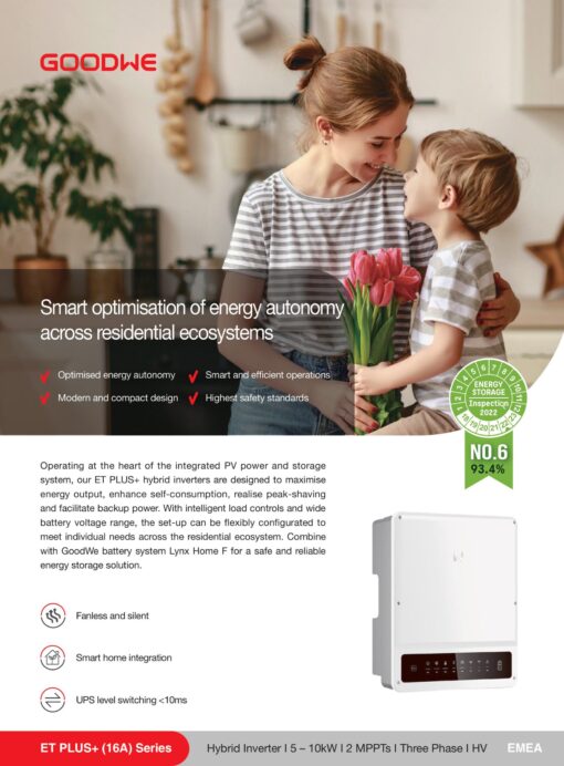 Inverter Hybrid Goodwe 8kW,GW8KN-ET 3P Cao Cấp - Ảnh 4
