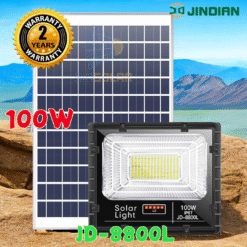 Đèn pha năng lượng mặt trời 100W JinDian JD-8800L