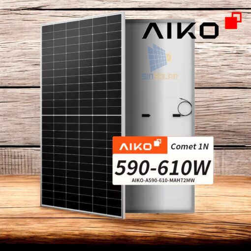 Tấm pin mặt trời N-type ABC AIKO 600w 1 mặt kính- Cao Cấp - Ảnh 2