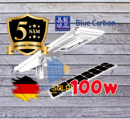 Đèn Năng Lượng Mặt Trời Dự Án Cao Cấp Blue Carbon 100W Blue Carbon BCT-OLF-100W