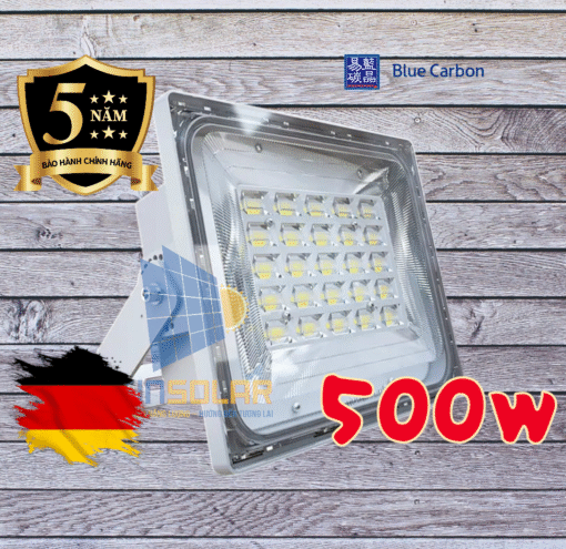 Đèn pha cao cấp năng lượng mặt trời 500W Blue Carbon BCT-WW6.0(LD-500W)