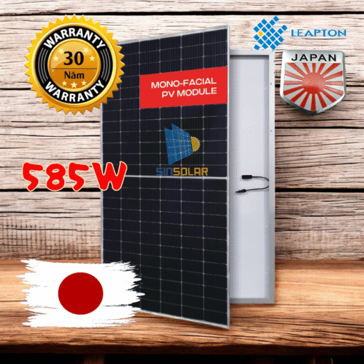 Tấm pin mặt trời N-type TopCon LEAPTON 585w (Nhật)