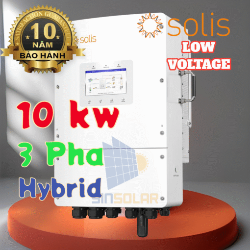 Inverter Hybrid Áp Thấp 10kw Solis S6-EH3P10K02-NV-YD-L Cao Cấp