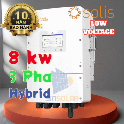 Inverter Hybrid Áp Thấp 8kw Solis S6-EH3P8K02-NV-YD-L Cao Cấp