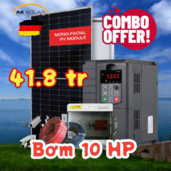 Combo Điện Mặt Trời Bơm Tưới 10Hp-3pha (10 Ngựa-7.5kw)