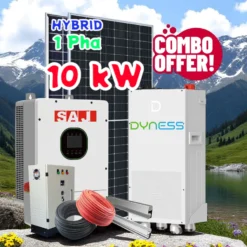 Hệ Thống Điện Mặt Trời Có Lưu Trữ 10kw