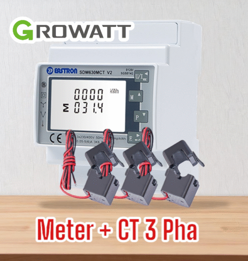 Smart Meter Growatt 03 pha mã hàng TPM-CT-E (gián tiếp)