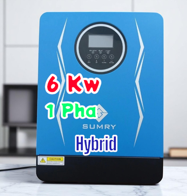 BIẾN TẦN SUMRY 6.2KW /48V High PV input voltage range(55~450VDC).SUMRY 6200W -48V