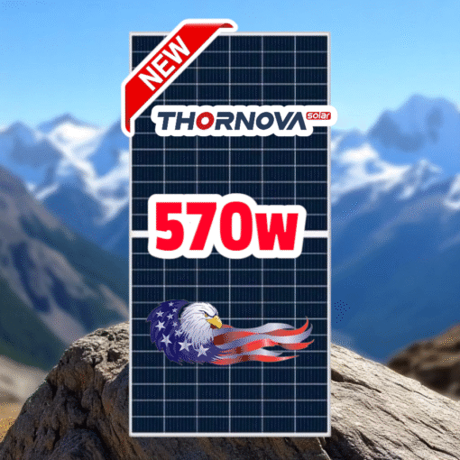 Tấm pin mặt trời N-type THORNAVA 570w (2 mặt kính) - Ảnh 2