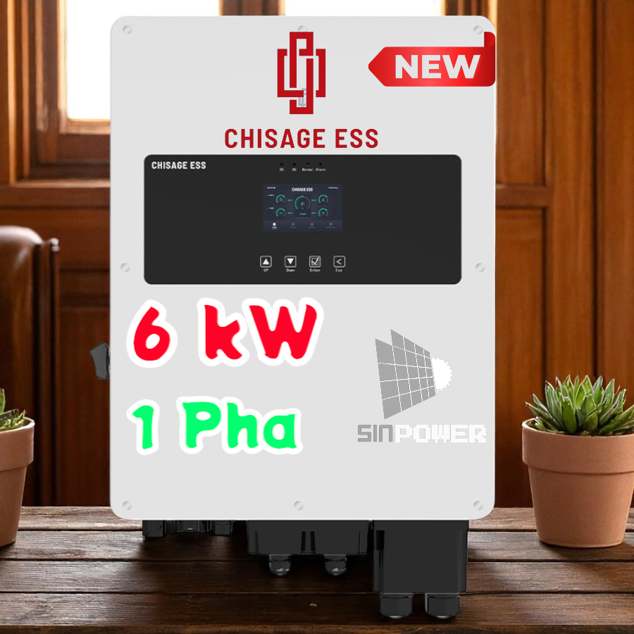 Biến Tần CHISAGE Hybrid Áp Thấp 1 Pha 6kw Cao Cấp