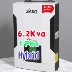 Biến tần Inverter hybrid SAKO 6.2KVA-48V-hòa lưới/bám tải, độc lập, bù lưới chính hãng SAKO 6.2KVA-4200W-48V PV 90-450V - SAKO6.2KVA