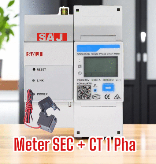 Smart Meter 1 pha SAJ-DDSU666 + Bộ SEC