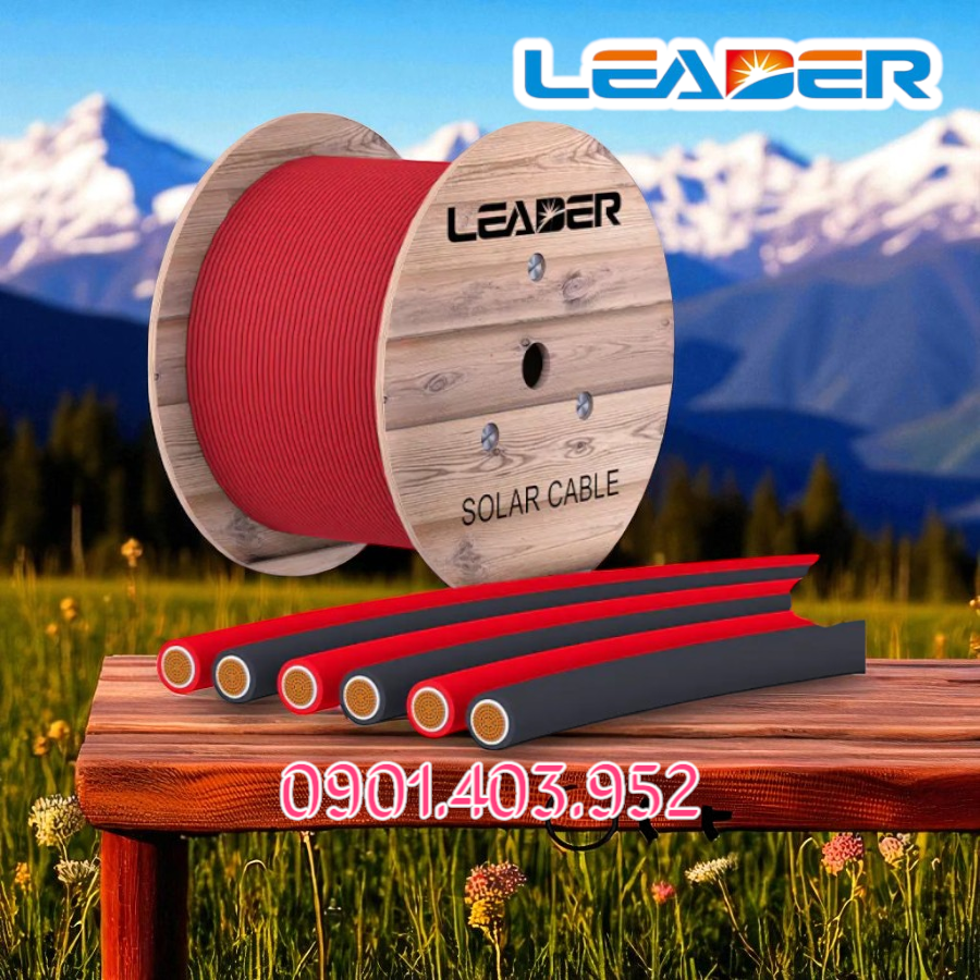 Dây cáp điện Leader Solar 4mm2, 1500VDC