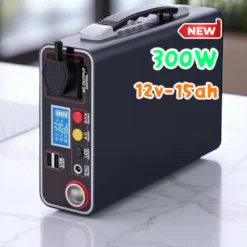 Trạm sạc di động- Bộ nguồn di động 300w-15ah năng lượng mặt trời