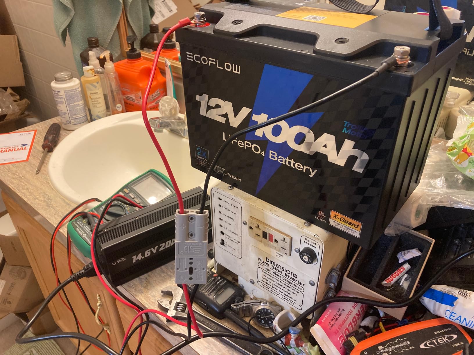 Ắc quy IP65 ECOFLOW 12V 100Ah LiFePO4, BMS 100A tích hợp - Ảnh 4