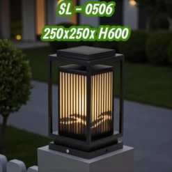 Đèn Trụ Cổng Năng Lượng Mặt Trời Oriana SL-0506 (trung)