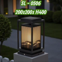 Đèn Trụ Cổng Năng Lượng Mặt Trời Oriana SL-0506 (nhỏ)
