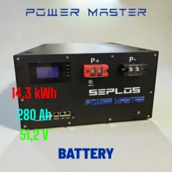 Pin lưu trữ Seplos Power Master 14,3kW 51.2V-280Ah (Đen)