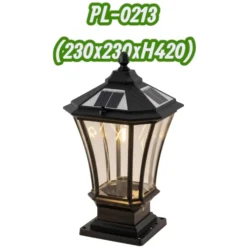Đèn Trụ Cổng Năng Lượng Mặt Trời Oriana PL-0213