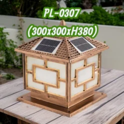 Đèn Trụ Cổng Năng Lượng Mặt Trời Oriana PL-0307 (trung)
