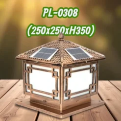 Đèn Trụ Cổng Năng Lượng Mặt Trời Oriana PL-0308 (nhỏ)