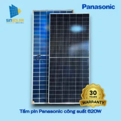 Tấm pin năng lượng mặt trời Panasonic 620W