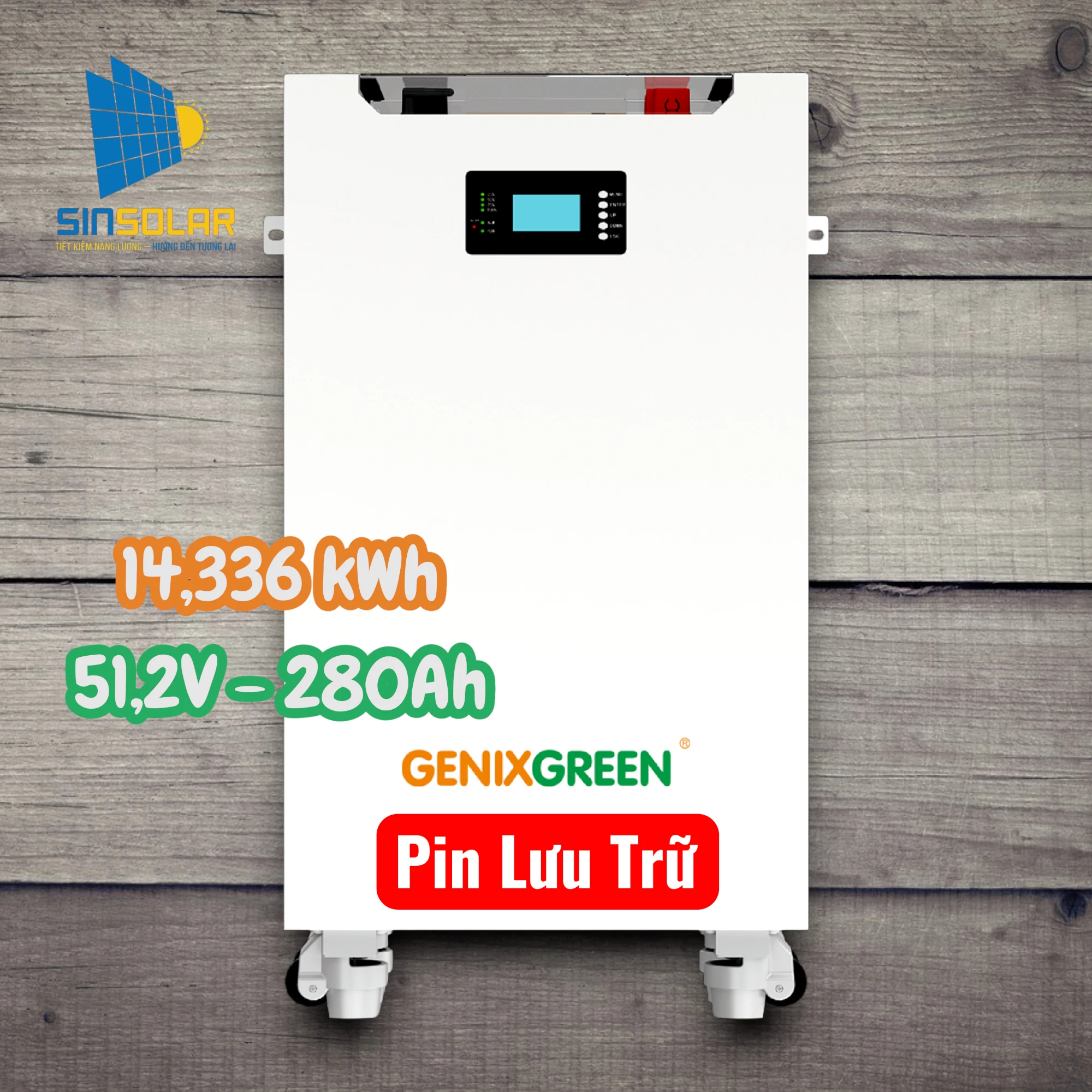 PIN LƯU TRỮ 14.336kW GenixGreen ES-BOX34MAX