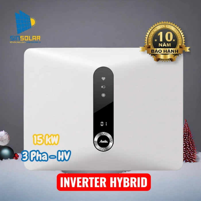 INVERTER HYBRID AUSTA 15KW 3 PHA ÁP CAO AU15KETH