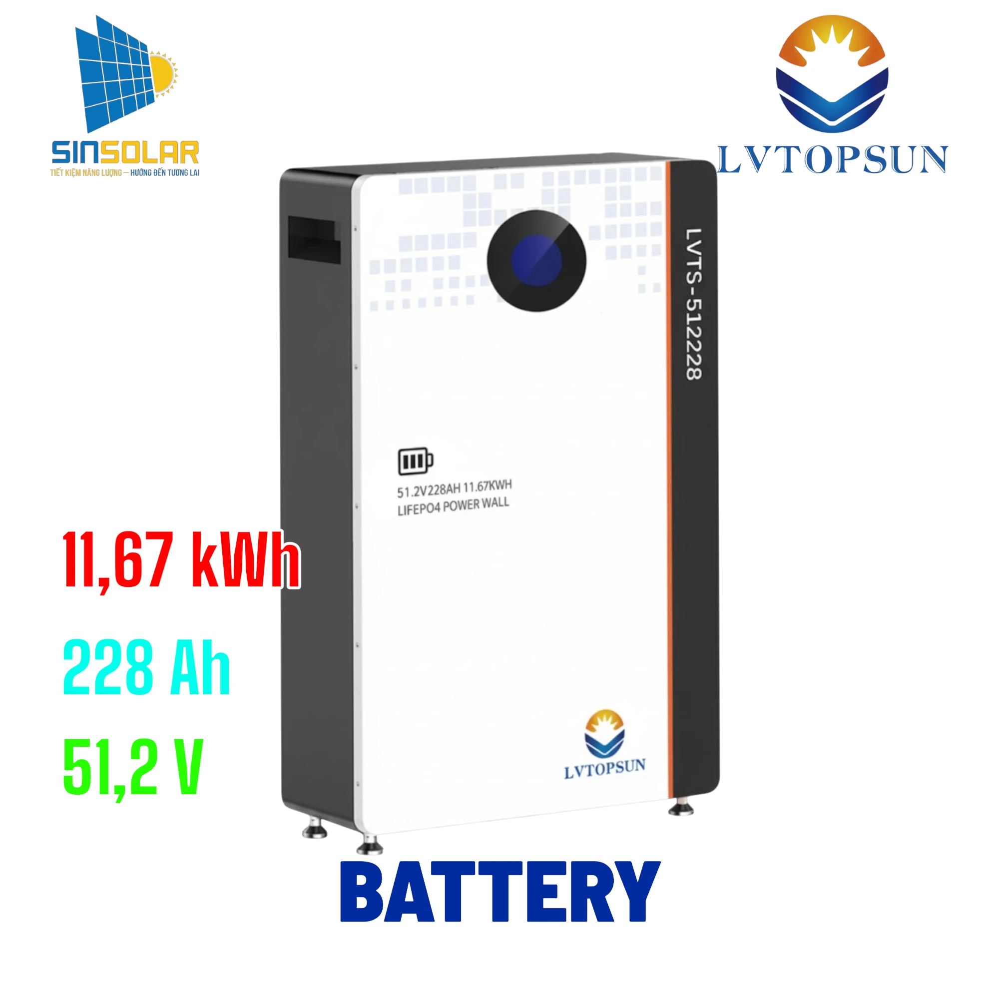 PIN LƯU TRỮ NĂNG LƯỢNG MẶT TRỜI LVTS-512228-G3