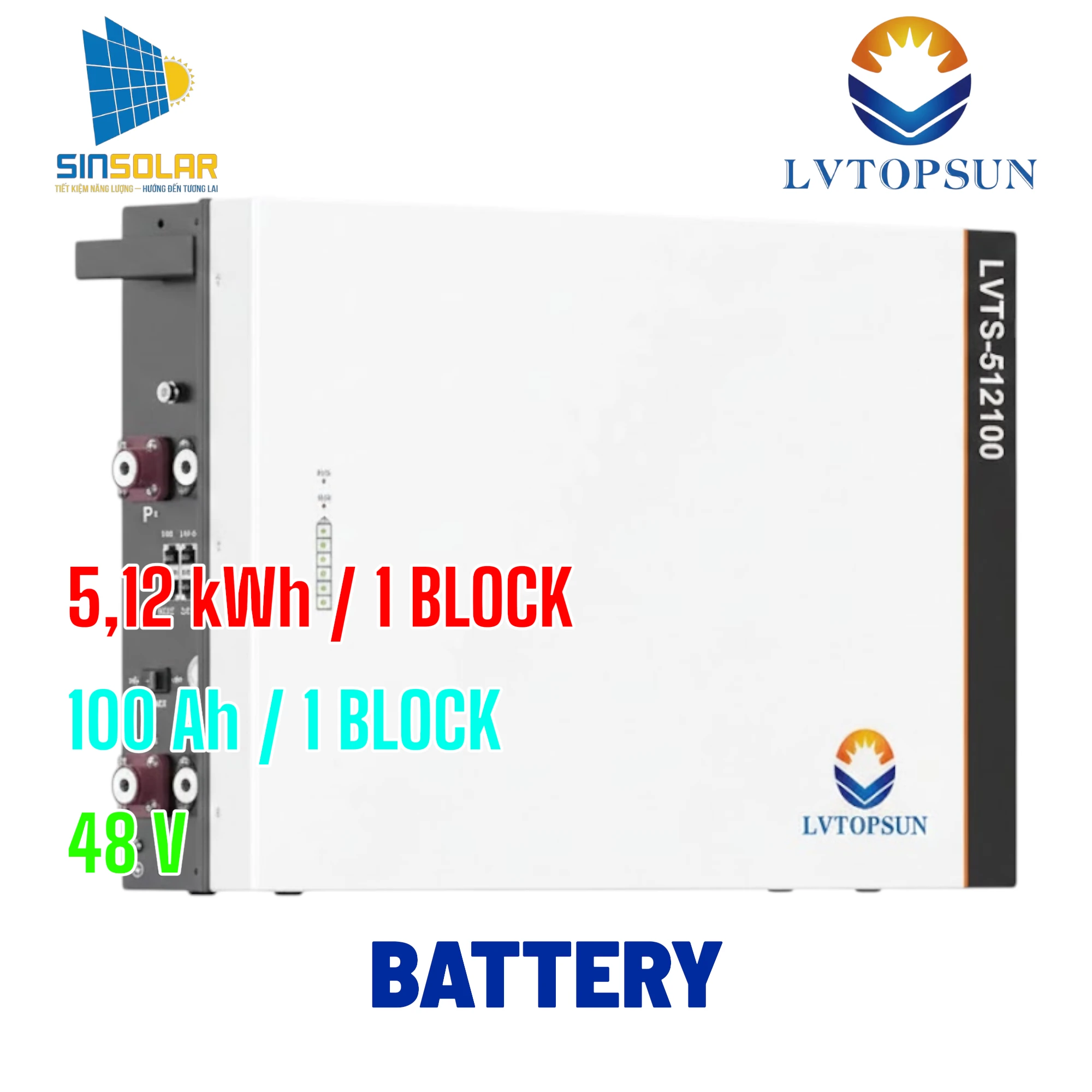 PIN LƯU TRỮ NĂNG LƯỢNG MẶT TRỜI LVTS-512100-G2