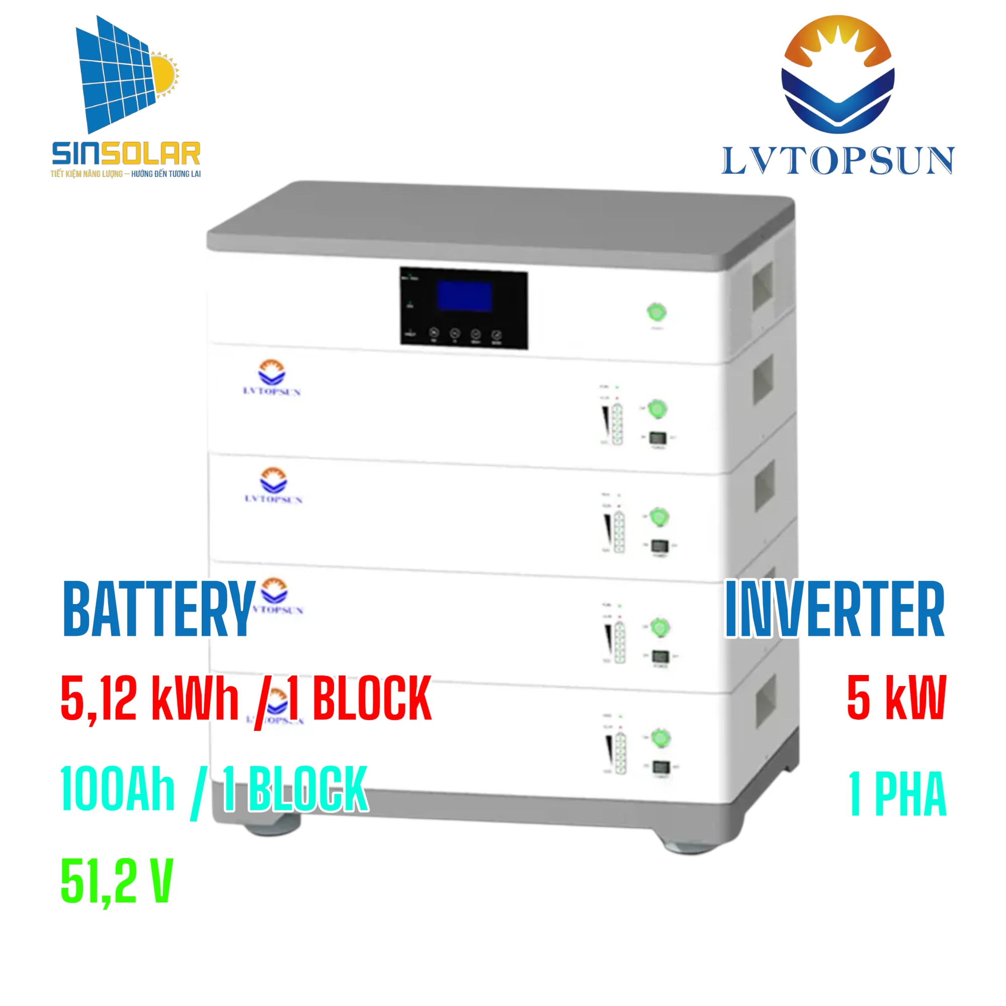 HỆ THỐNG NĂNG LƯỢNG MẶT TRỜI LVTS-512100-AIO