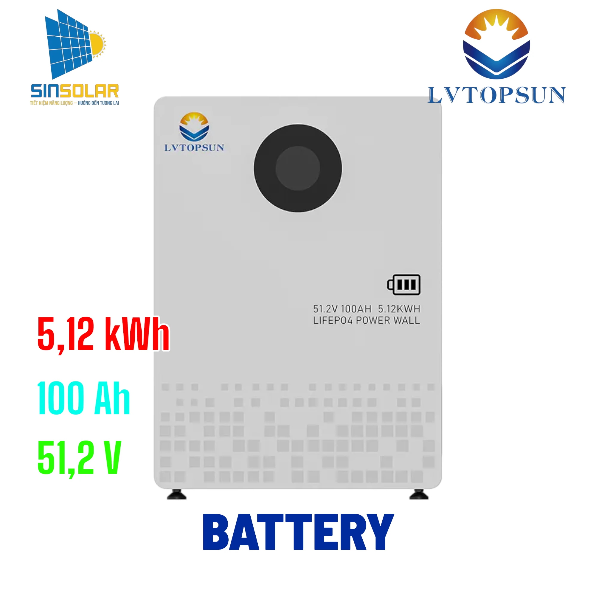 PIN LƯU TRỮ NĂNG LƯỢNG MẶT TRỜI LVTS-512100-G3