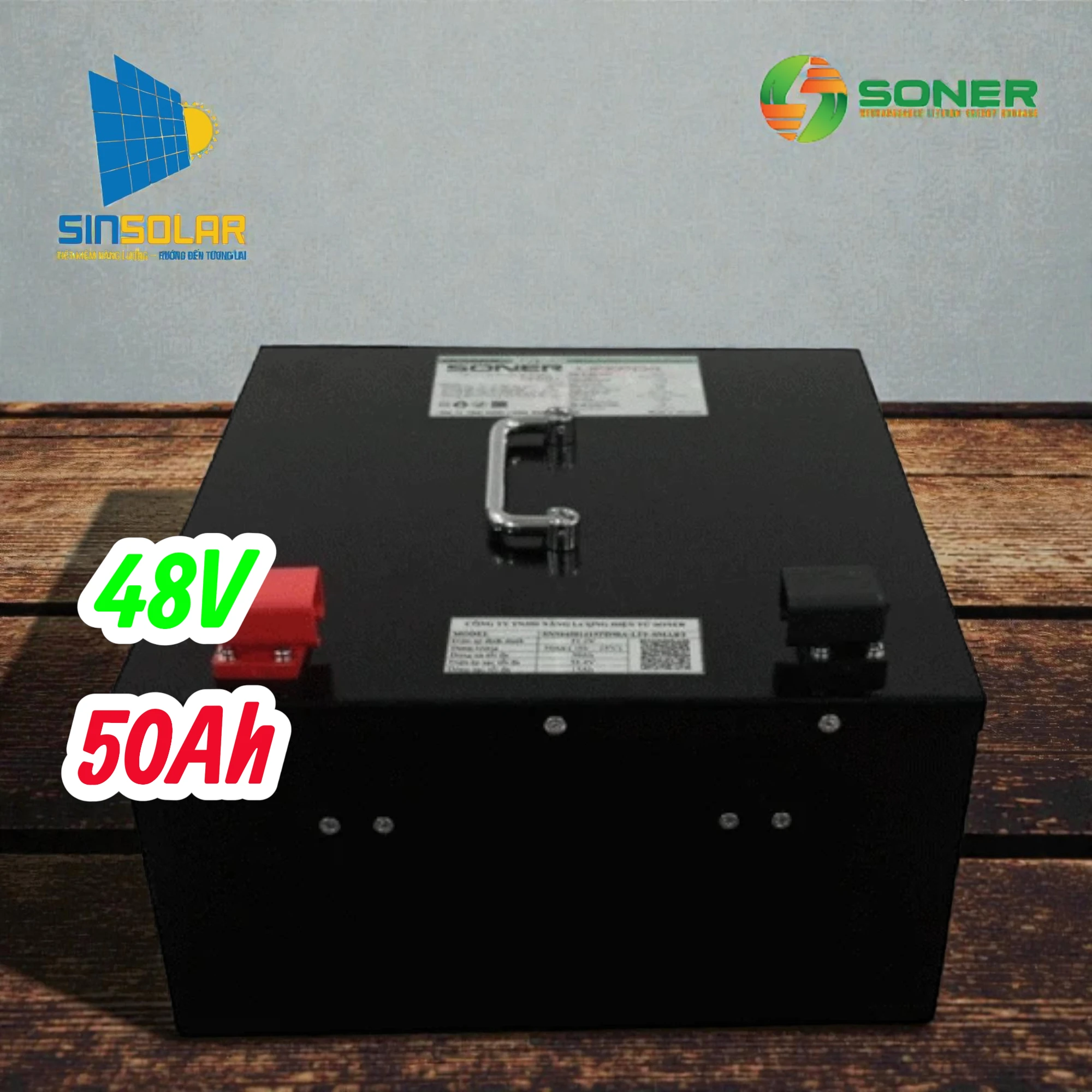 Pin Lithium Soner 51.2V 50Ah Smart