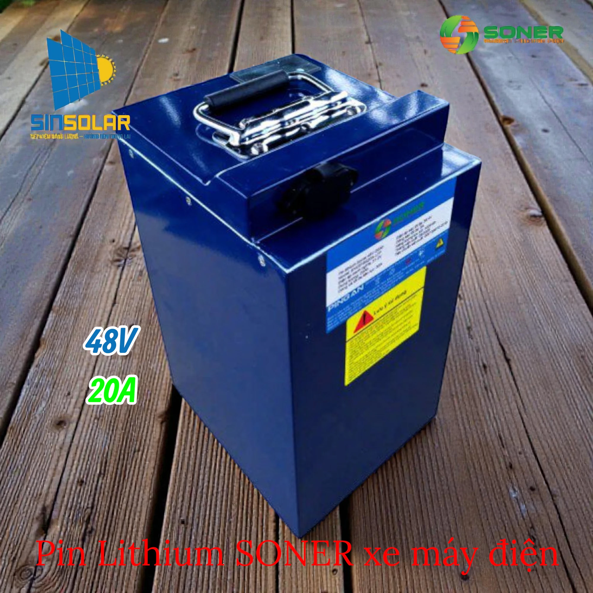 Pin Lithium SONER xe máy điện 48V 20A