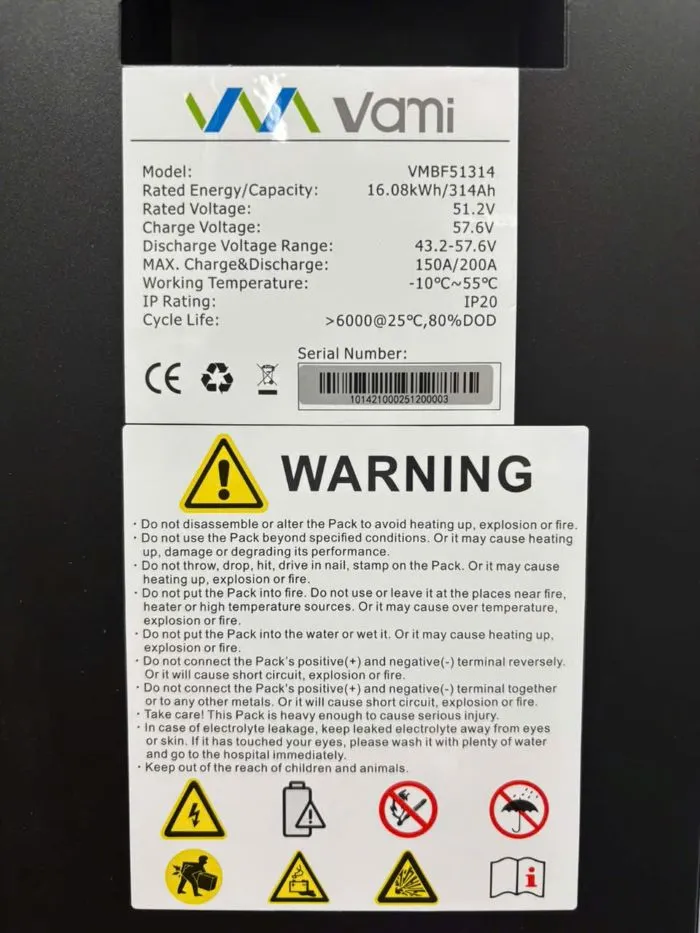Pin Lưu Trữ VAMI 16kWh VMBF-51314 - Ảnh 6