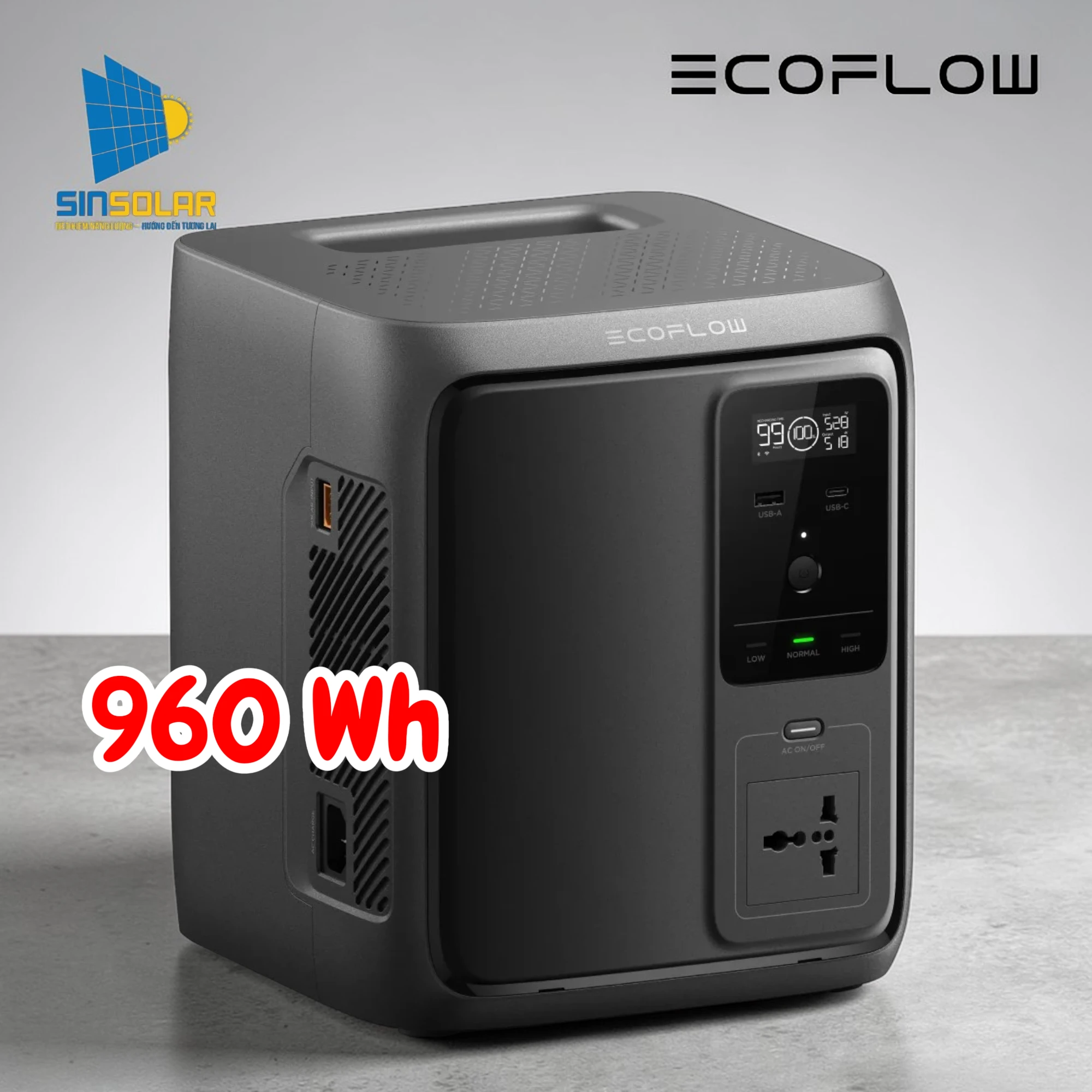 Trạm sạc dự phòng EcoFlow DELTA 3 Air 1000 (10ms UPS) | 960Wh 500W