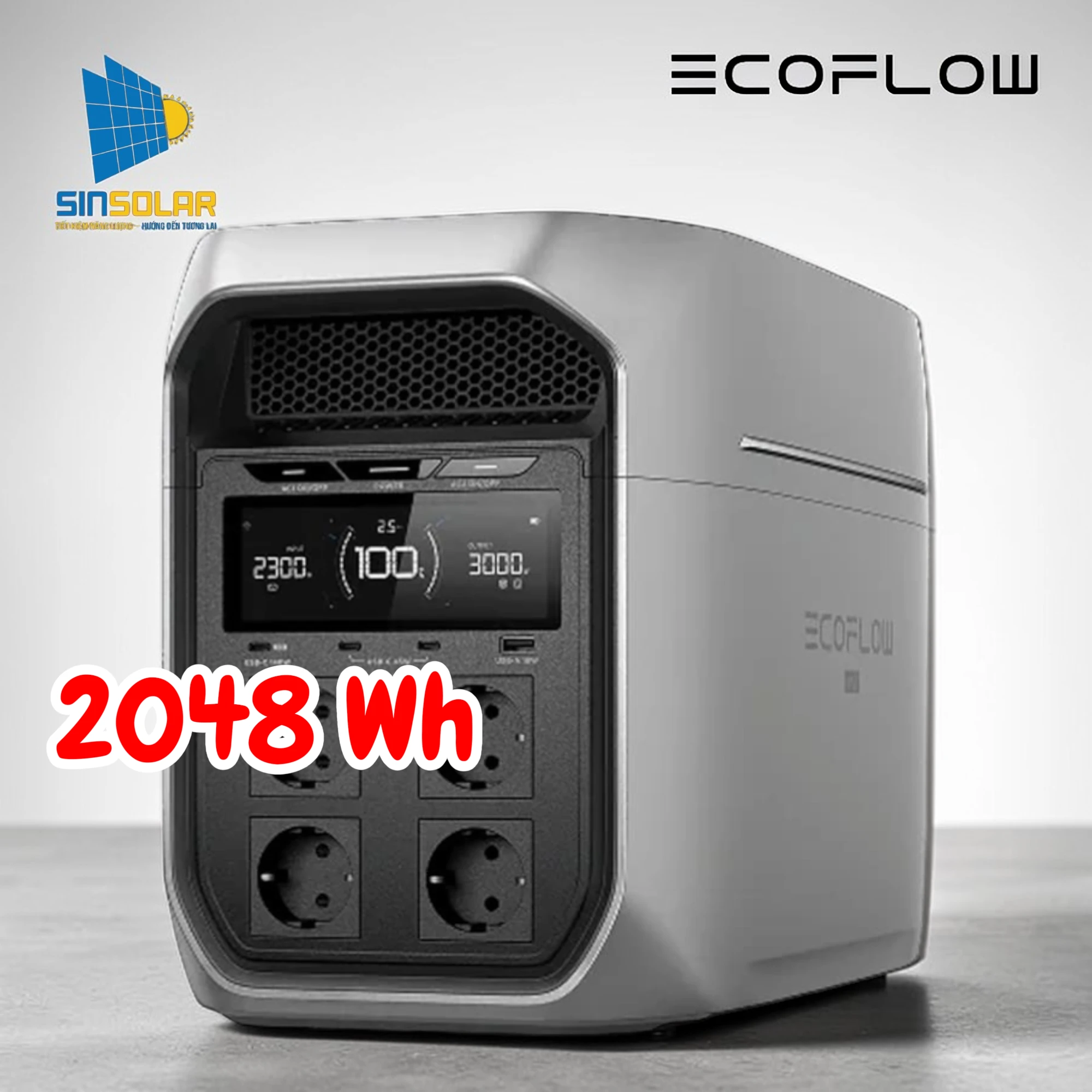 Trạm sạc EcoFlow Delta 3 Max Plus | 2048Wh 3000W
