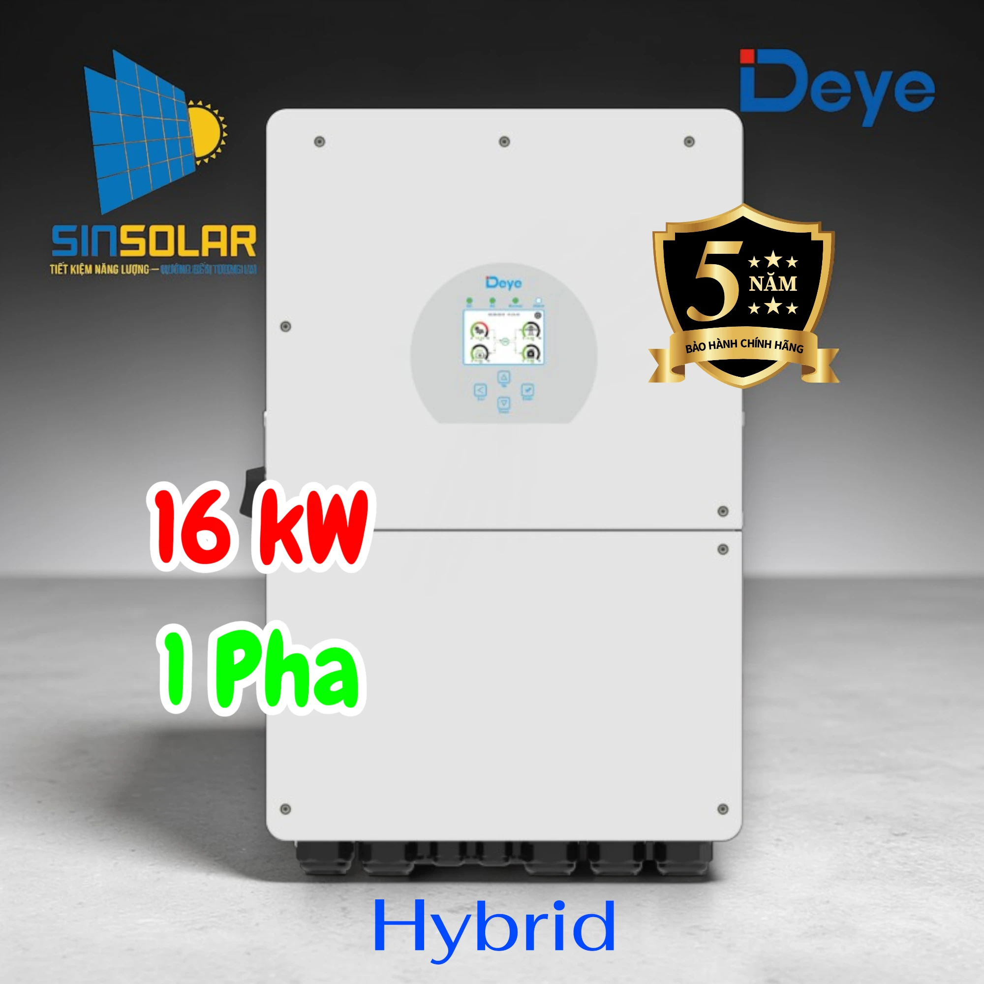 Inverter Hybrid Deye 16kw 1 pha  SUN-16K-SG01LP1-EU-P
