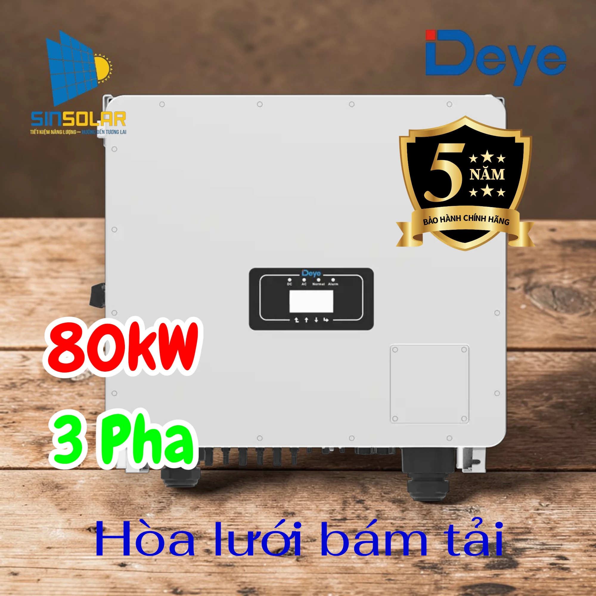 Biến tần hòa lưới Deye 80kW SUN-80K-G04-P3-EU-AM4
